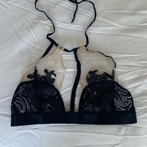 Black/Nude Bralette SZ S